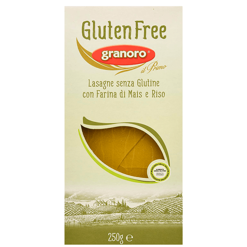 Lasagna Gluten-Free Granoro, 12 Unidades De 250g