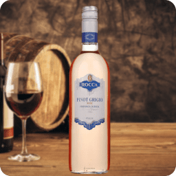 Pinot Grigio Rose, Rocca, Cosecha 2018, Caja con 6 botellas de 750ml