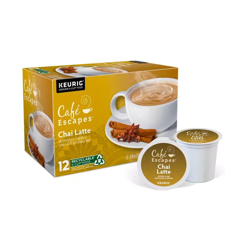 KEURIGcafé Chai Latte6 estuches con 12 capsulas PARTIMAR